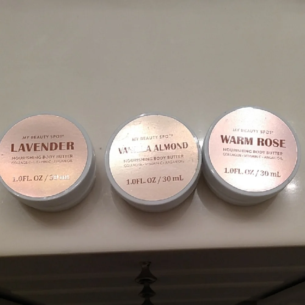 Bundle Lavender, Vanilla Almond, Warm Rose Body Butter Set